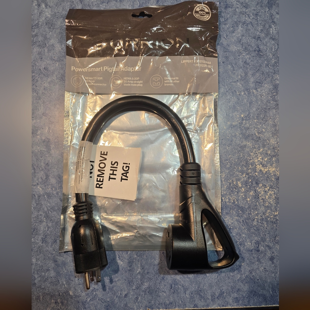 Black PowerSmart PigTail Adapter